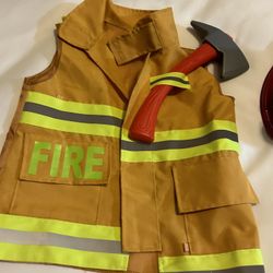 Firefighter Vest and Ax