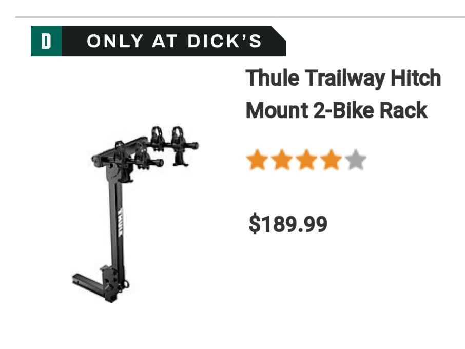 Thule Trailway Hitch Mount 2Bike Rack for Sale in Lake Worth, FL OfferUp