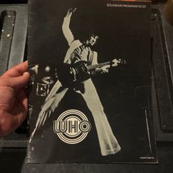 The Who 1971 US Tour Concert Program Sound Image Who's Next Original VG/EX