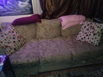 Damask sofa and loveseat set