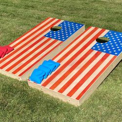USA Flag 🇺🇸 Cornhole Boards BRAND NEW