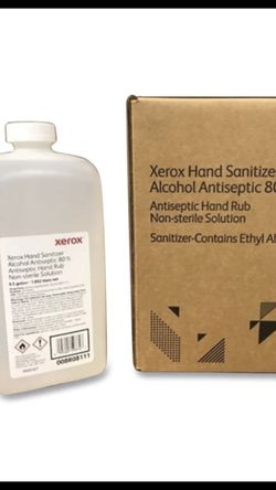 Antiseptic XEROX SANITIZER 80% Alcohol Dr Faucci Recommend ASAP .5 Gallon Pump Included Mask Mandate Is Coming Protect From MONKEY POX LGBQT GAYS ๐