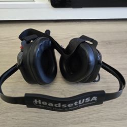 HeadsetUSA Racing Radio Headset Push-To-Talk 5-Pin Connector Noise Reduction