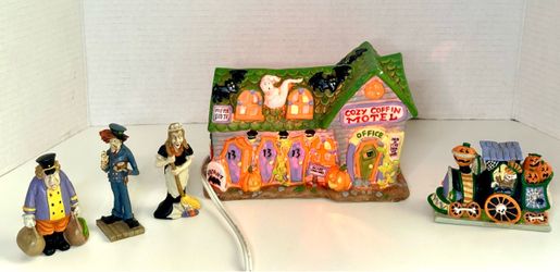 Vintage 1998 Creepy Hollow by Midwest of Cannon Falls Resin Figurines Set of 5