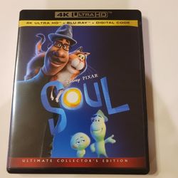 $ 8 4K / BLURAY  DISNEY COMBO MOVIE. SOUL. 4K/BLU RAY ONLY. NO DIGITAL. $8. OR TRADE FOR A MOVIE TITLE I DO NOT ALREADY OWN.
