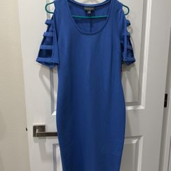 Blue Thick Stretchy Dress