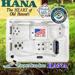 NEW Hot Tub, 5' x 7' with Lounger, 21 Jets, LED Light, Made in USA