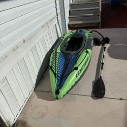 Inflatable Kayak, Paddle and Pump
