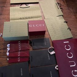 Gucci Paper Bags And Boxes