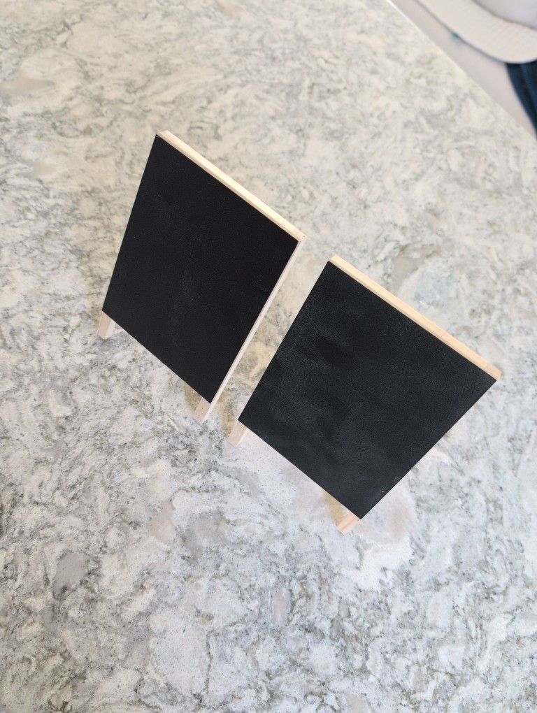 2 Wood Black Board Easels