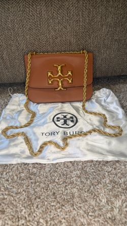 Tory Burch Brown/Gold Leather Crossbody -NEW!!