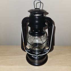 Lamplight Black Lantern with Hanging Handle