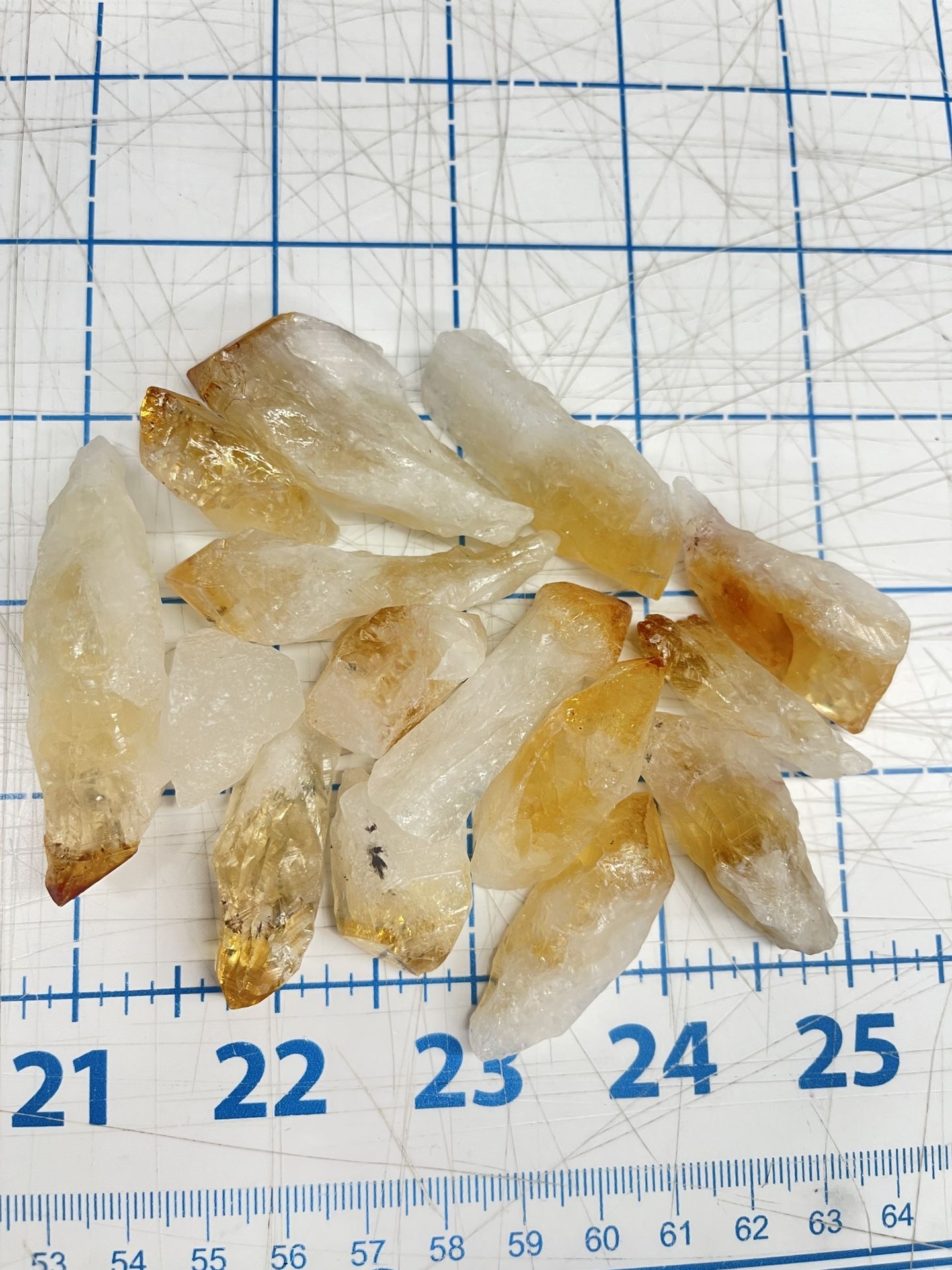 Lot Of Citrine Crystals For Jewelry Making Or Arts And Crafts Supplies For Wire Wrapped Pendants For Crafts Or Energy Healing