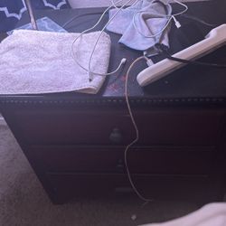 1 Side Table With 6 Drawer Dressser 