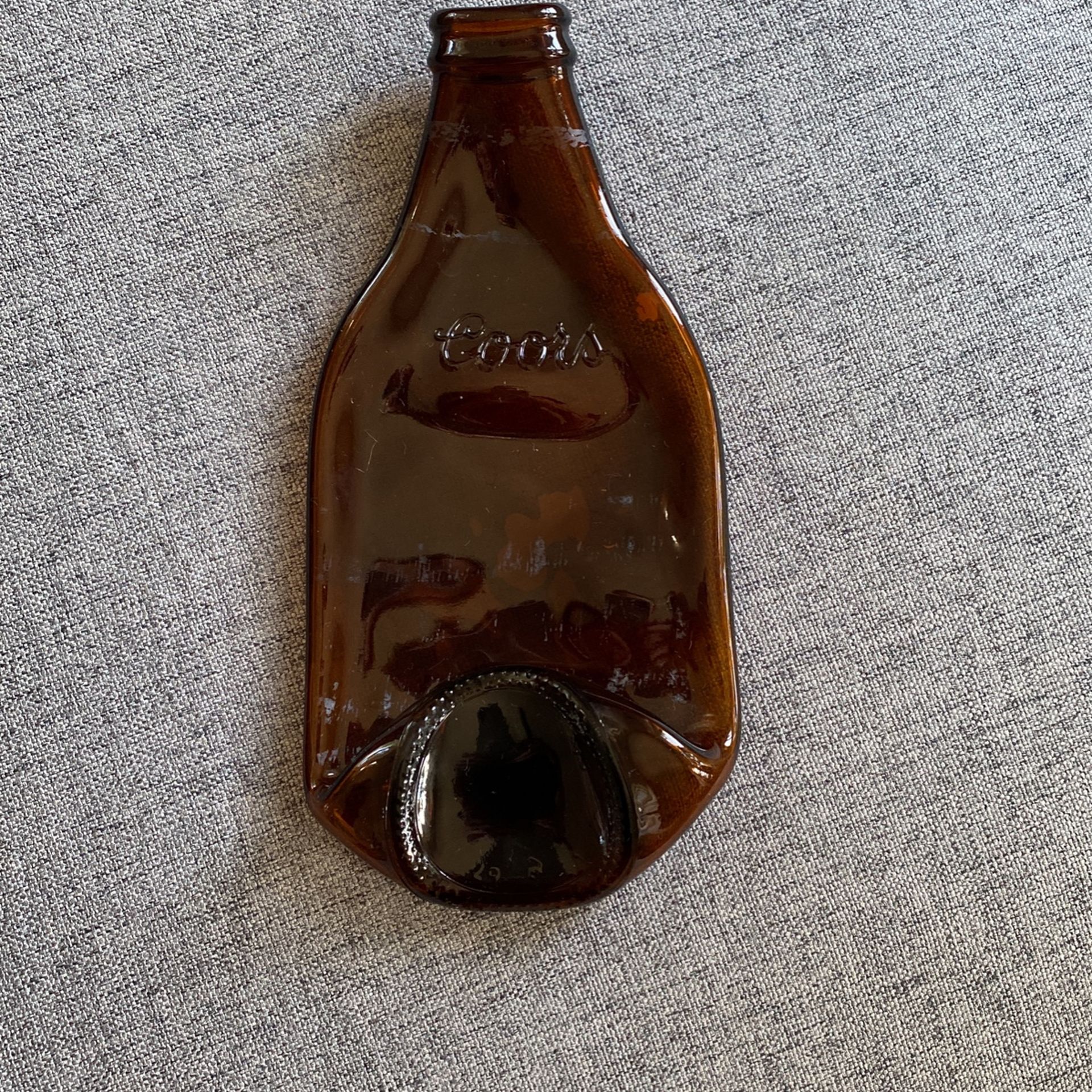 Vintage Glass Smashed Coors Bottle