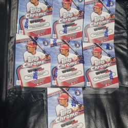 2025 Topps Chrome Update Series Baseball Cards Blaster Box! 7 Box Lot! NEW FACTORY SEALED! 