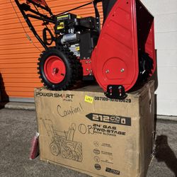 PowerSmart Brand New Self-Propelled Gas Snow Blower, 212cc 24 in. Two-Stage with 120V Electric Start
