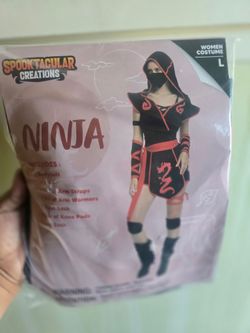 Spooktacular Creations Women's Ninja Costume Size L women adult size