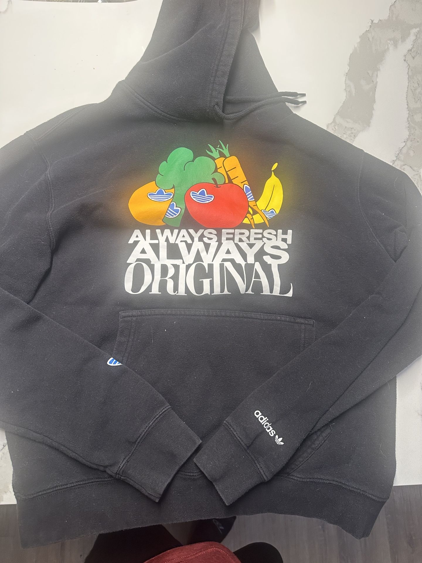 Adidas Black Hoodie - M