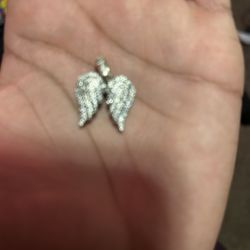 Diamond Wing Hearts Pendant 925