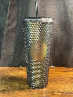 Starbucks Black Unicorn Iridescent Studded Cup 24oz