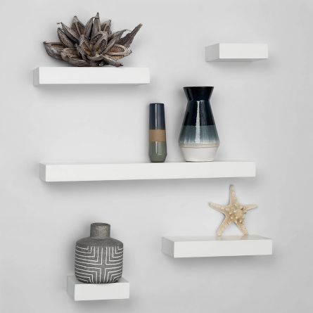 (2 Sets) 5pc Modern Wall Shelf Set - Project 62 New In Box $35 Each