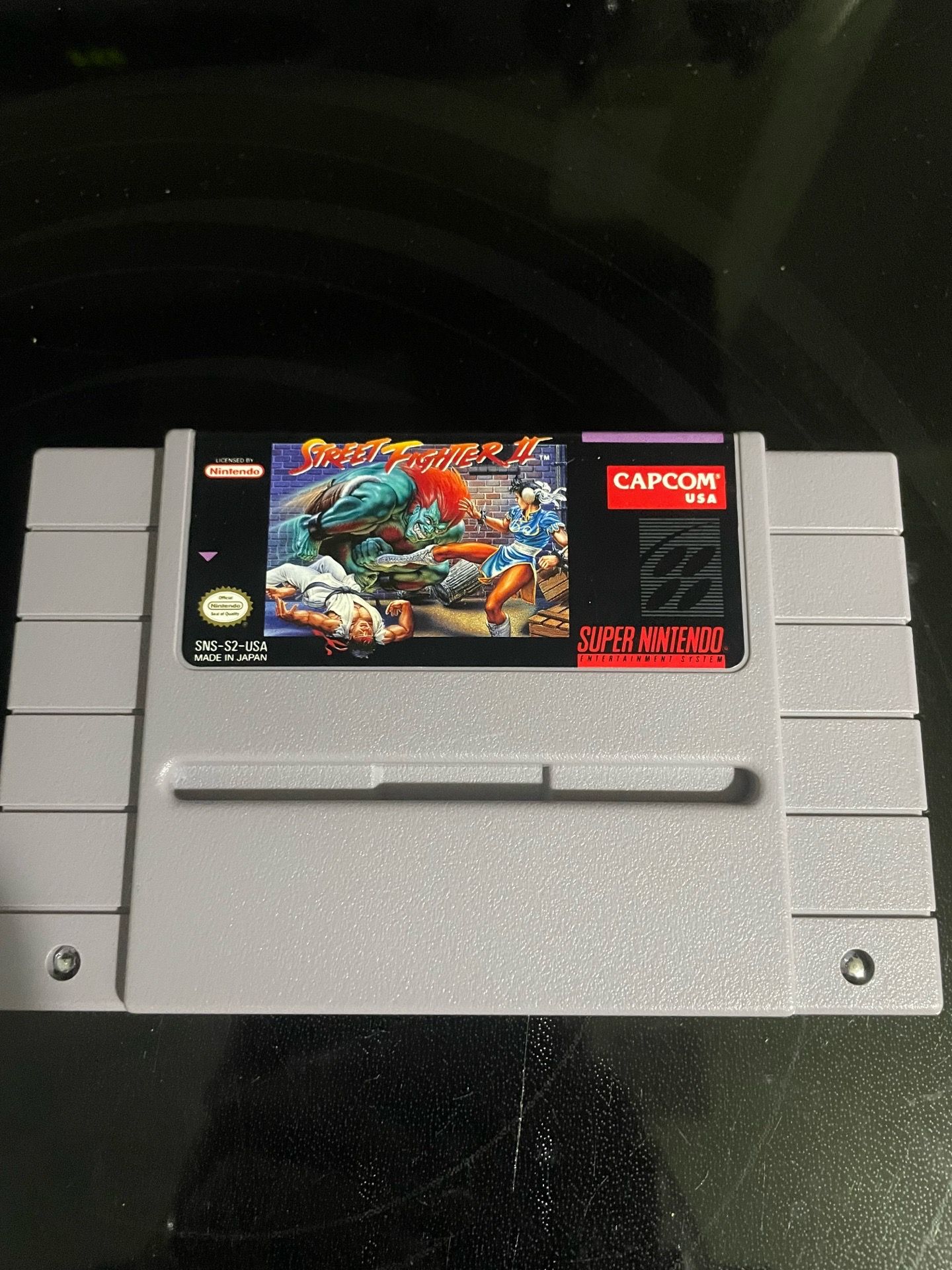 Street Fighter II Super Nintendo SNES Retro Gaming Capcom Cartridge ...