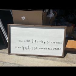 Dining Table Sign
