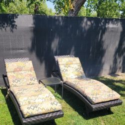 Outdoor Wicker Lounge Chairs 