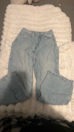 Blue baggy jeans