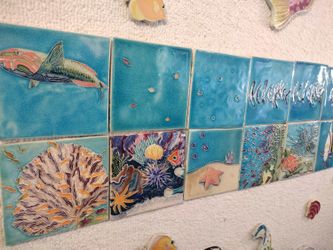 @Handmade Weatherproof Multicolor Art Tile @@@