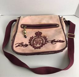 Juicy Couture Vintage Pink Velour Messenger Bag
