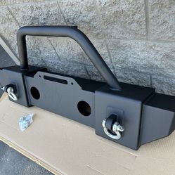 Jeep Wrangler JK JL Front Off Road Metal Bumper TOUGH TERRAIN