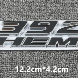 Black 392 hemi adhesive back badge emblem all pics sold separately SHIPPING AVAILABLE
