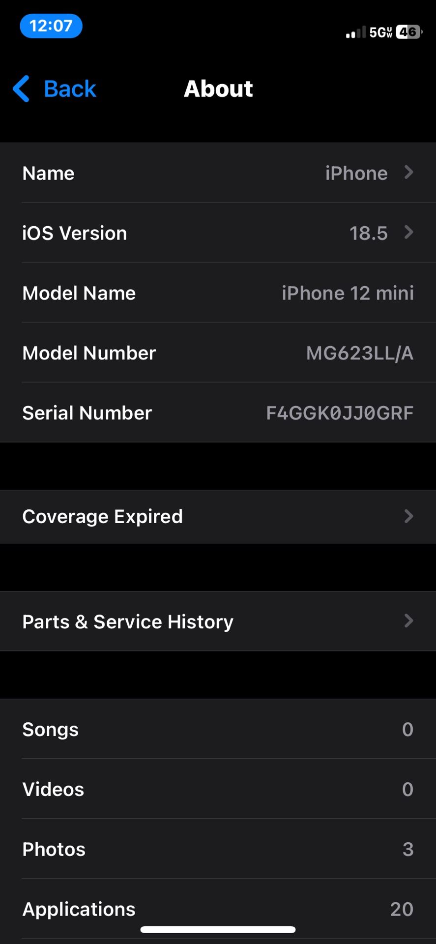 iPhone 12 Mini Unlocked.