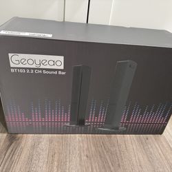 Sound Bar, Bass Speakers for Smart TV with Dual Subwoofer 3D Surround Sound System, 32 Inch 2.2CH Home Theater Audio Soundbar, HDMI ARC Connection, 2 