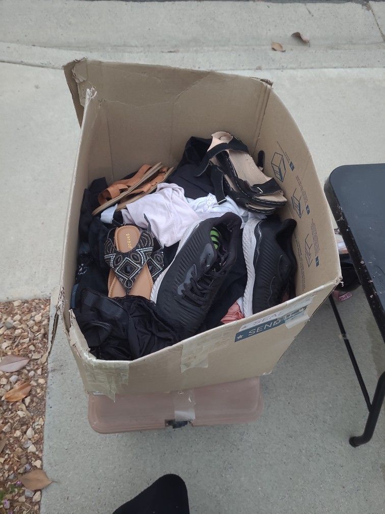 Whole Box Of Clothes/shoes