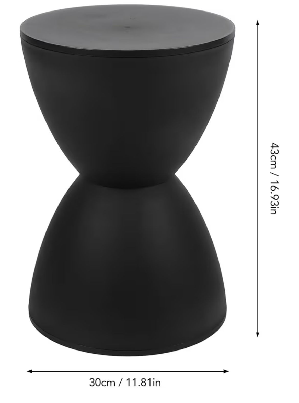 Yosoo Modern Sandglass Stool, Home Decor Ornament Furniture, Contemporary Design, Shoe Changing Stoo