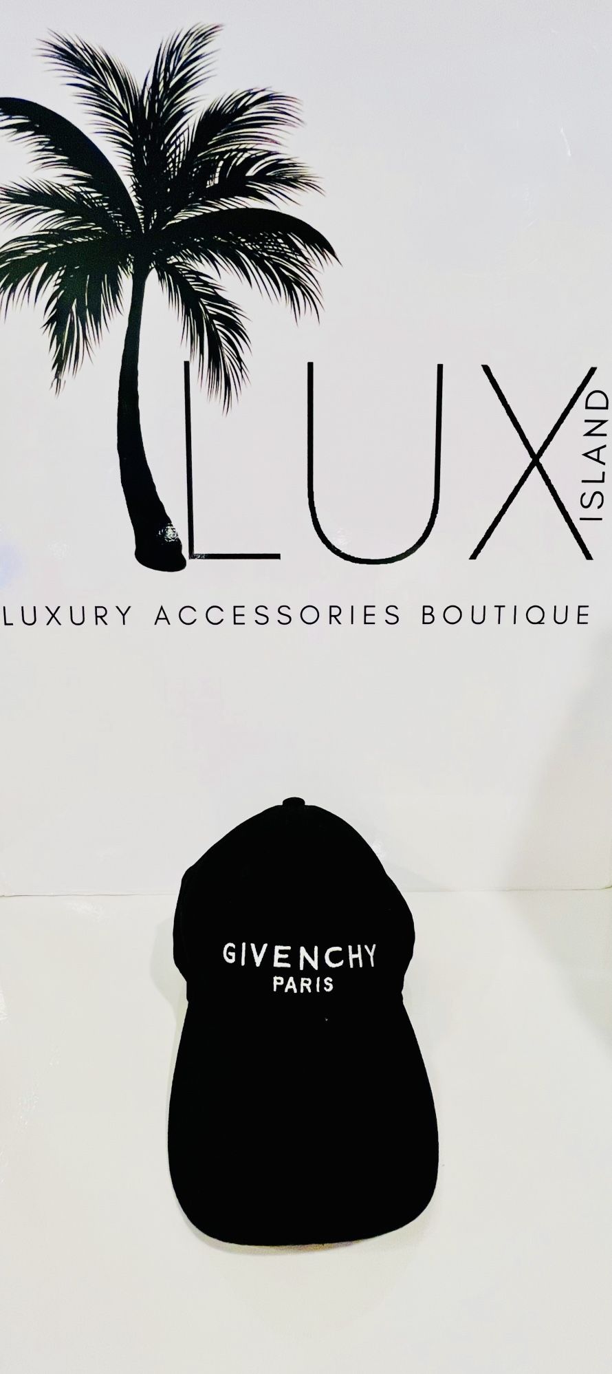 GIVENCHY From the Runway!!! Black Embroidered Logo Unisex  display picture 3