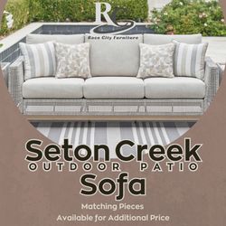 Seton Creek Outdoor Patio Sofa 