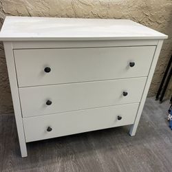 White Three Drawer Dresser - Local Delivery Available for a Fee - See My Items 