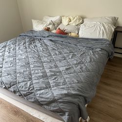 King Mattress (Extra Firm) and Metal Boxspring