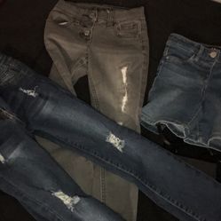 Girls Jeans And Shorts 6-6x-7 Shorts