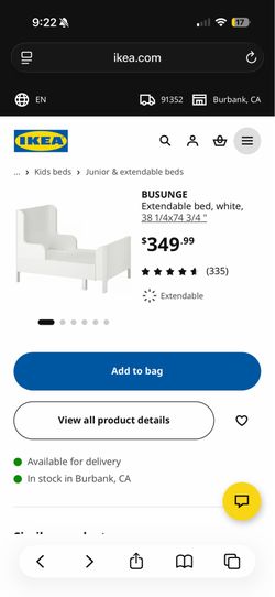 Toddler bed