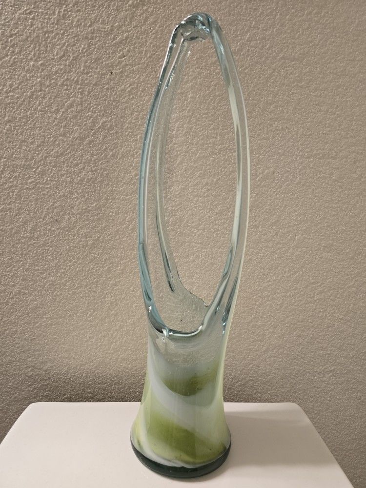 Vintage Murano Basket Vase
