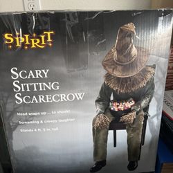 Scary Sitting ScareCrow 