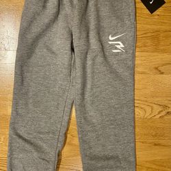 Nike 3brand Boys Cotton Long Pants Activewear Jogger, Gray S Small, NEW