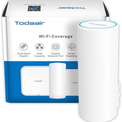 AC1200 WiFi Extender, 2025 Best WiFi Extender, 1.2Gbps home signal booster, Dual Band 5GHz/2.4GHz, Up to 255 Sq.ft and 68 Devices, EasyMesh Compatible