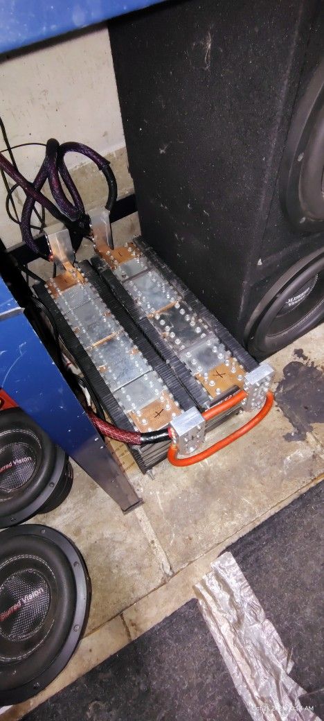 2x 96AH SPIM08HP 3.7V 8AH cells 700WH+ lithium ion 48 cell pack