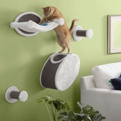 Wall Mount Cat Lounge Set Hammock and Condo